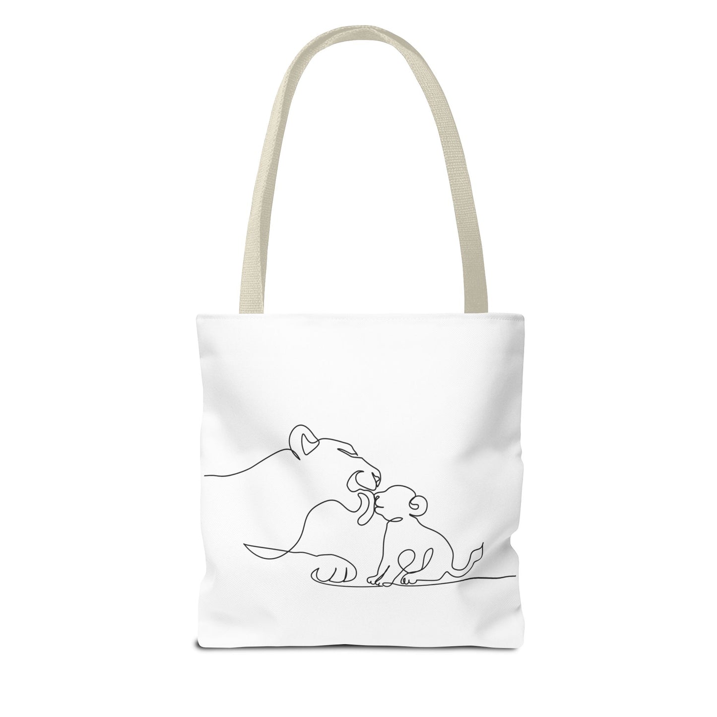 Lioness and Cub Tote Bag