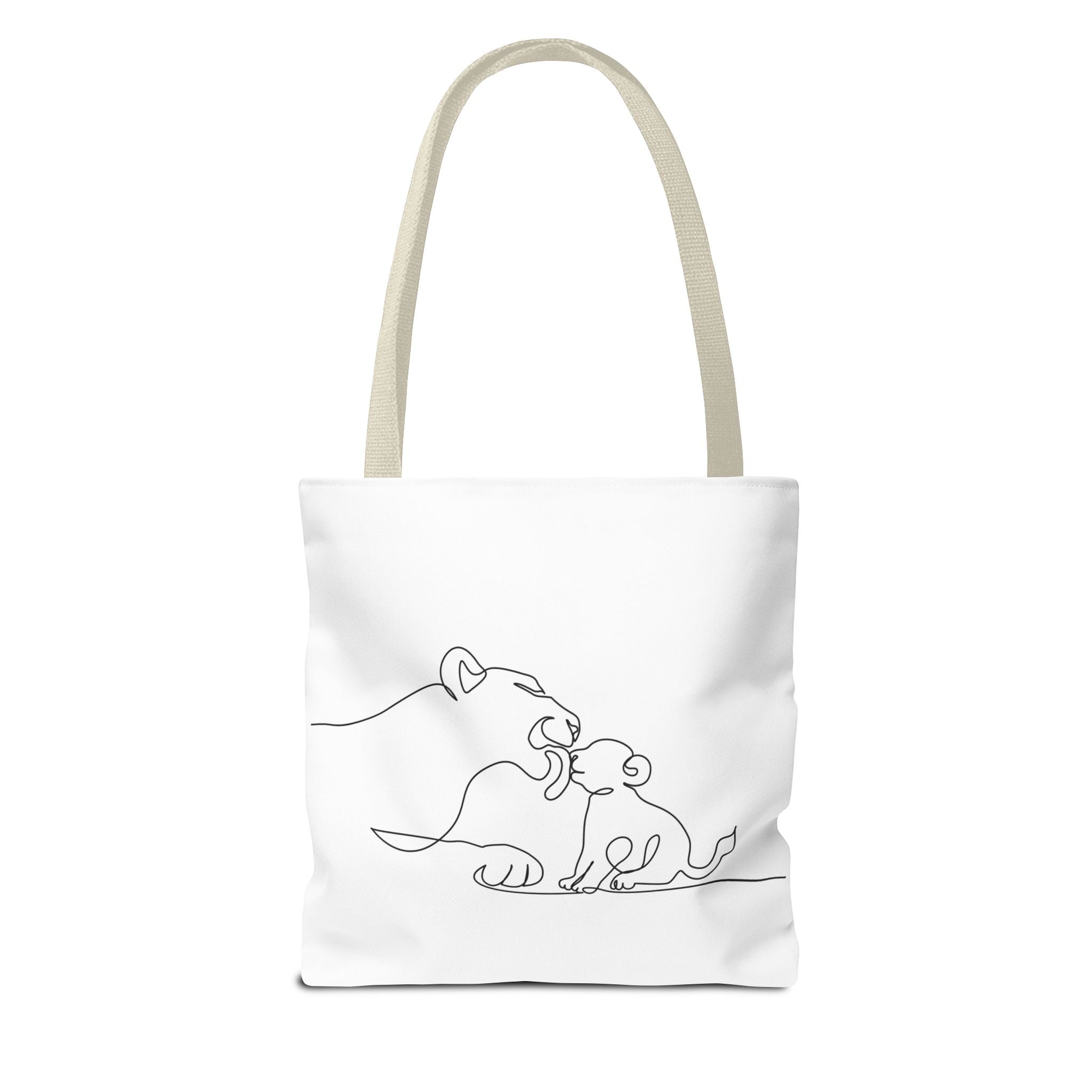 Lioness and Cub Tote Bag