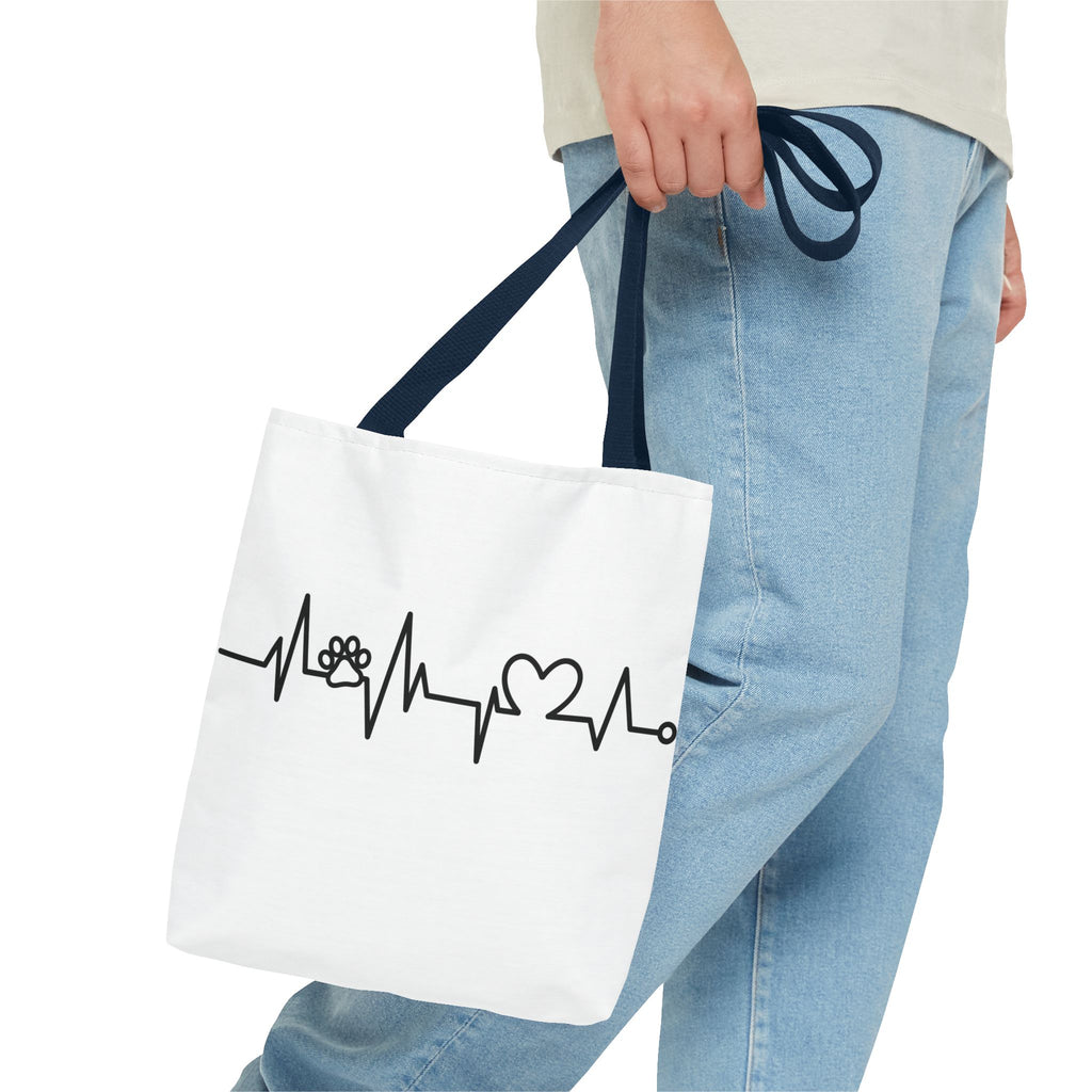 Animal ECG Tote Bag