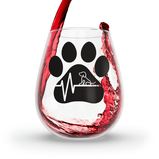 Dog Wine Glass