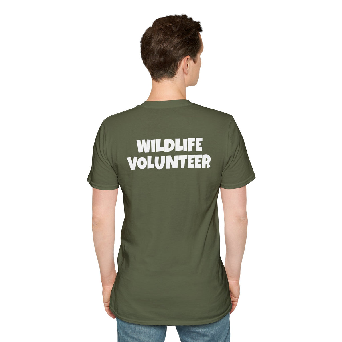 Wildlife Volunteer T-Shirt — Nature Rescue Pocket Logo Tee