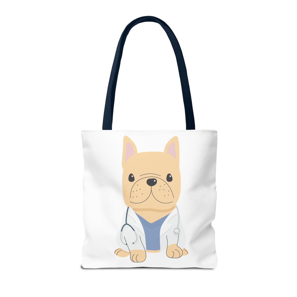 Doctor French Bulldog Tote Bag — Cute Vet Dogtor Canvas Tote