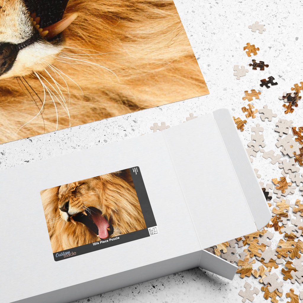 Roaring Lion Jigsaw Puzzle — Wildlife Puzzle for Adults & Kids (110/252/520/1014 pcs)