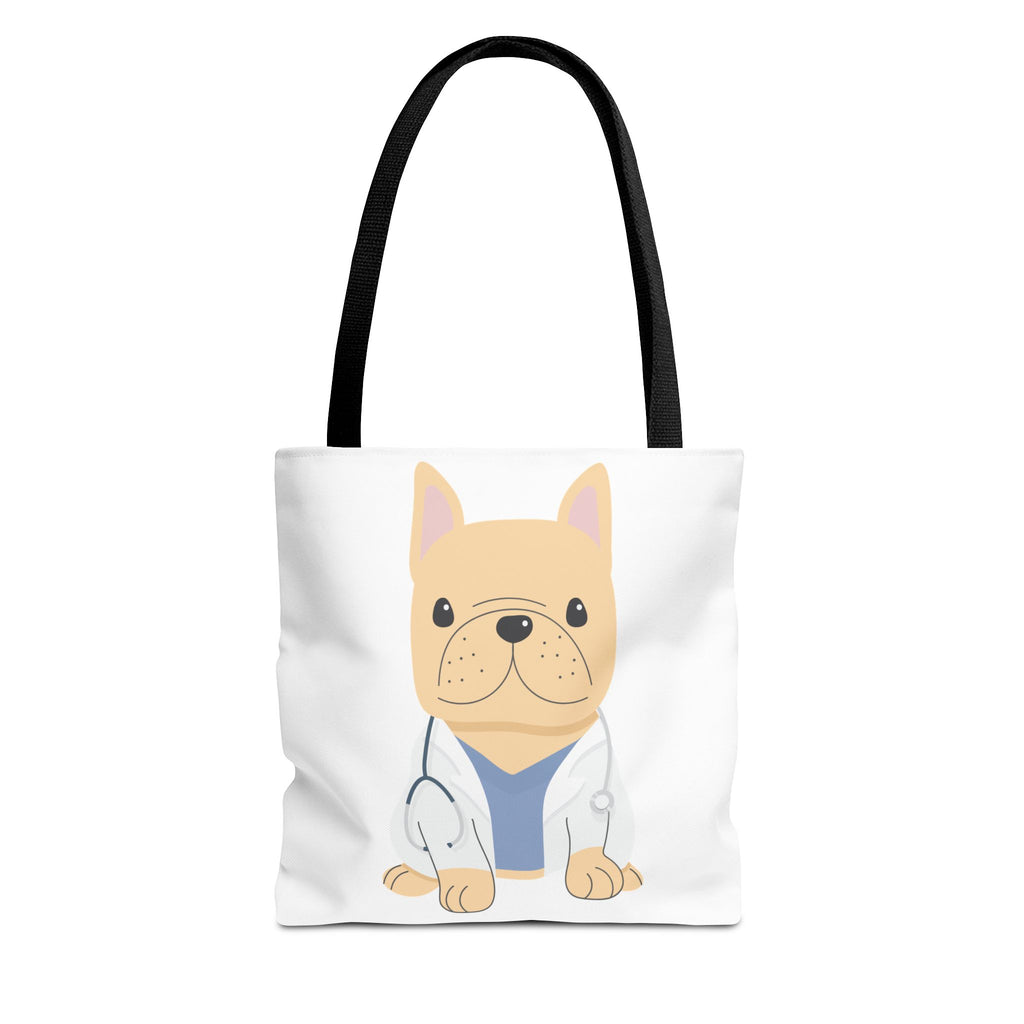 Doctor French Bulldog Tote Bag — Cute Vet Dogtor Canvas Tote
