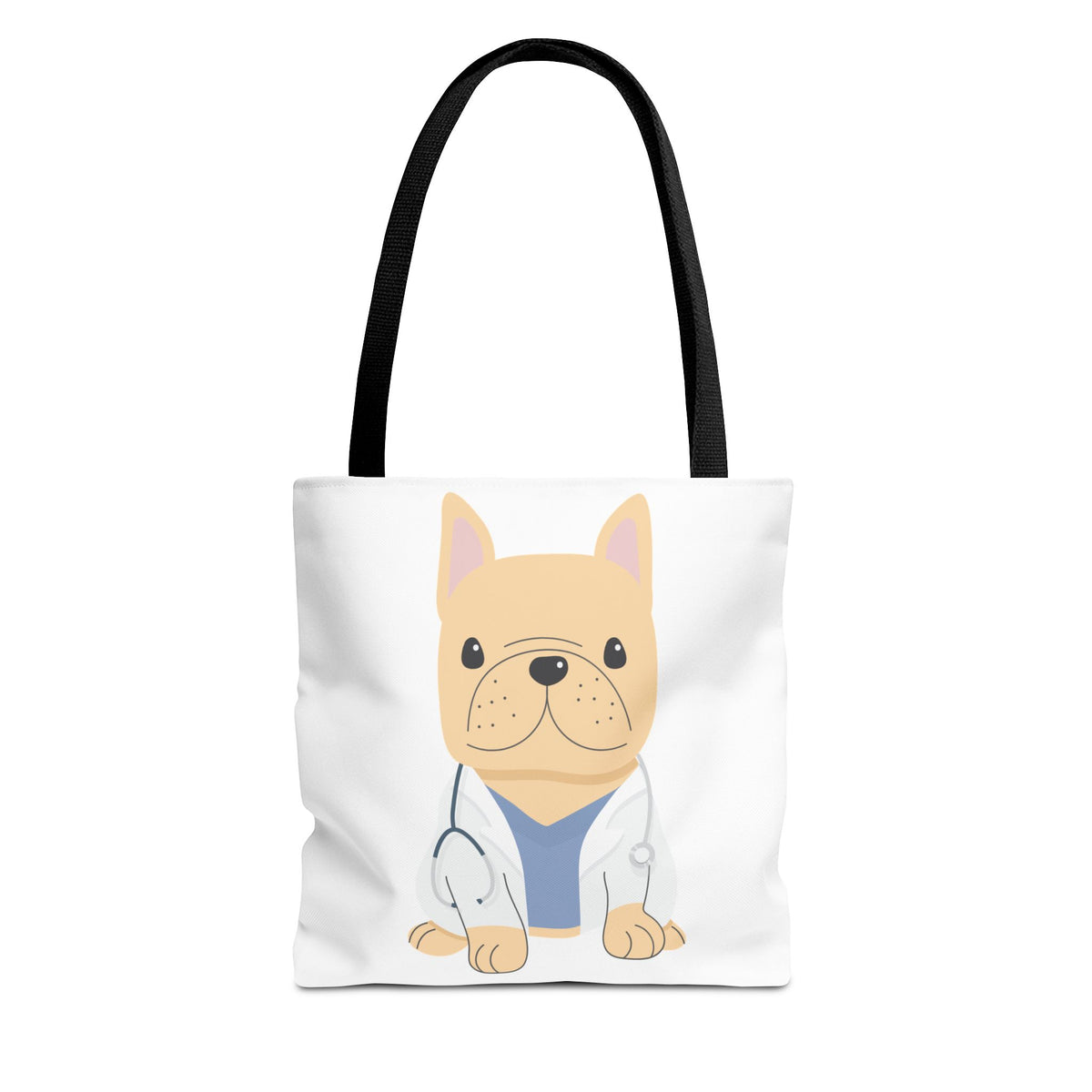 Doctor French Bulldog Tote Bag — Cute Vet Dogtor Canvas Tote
