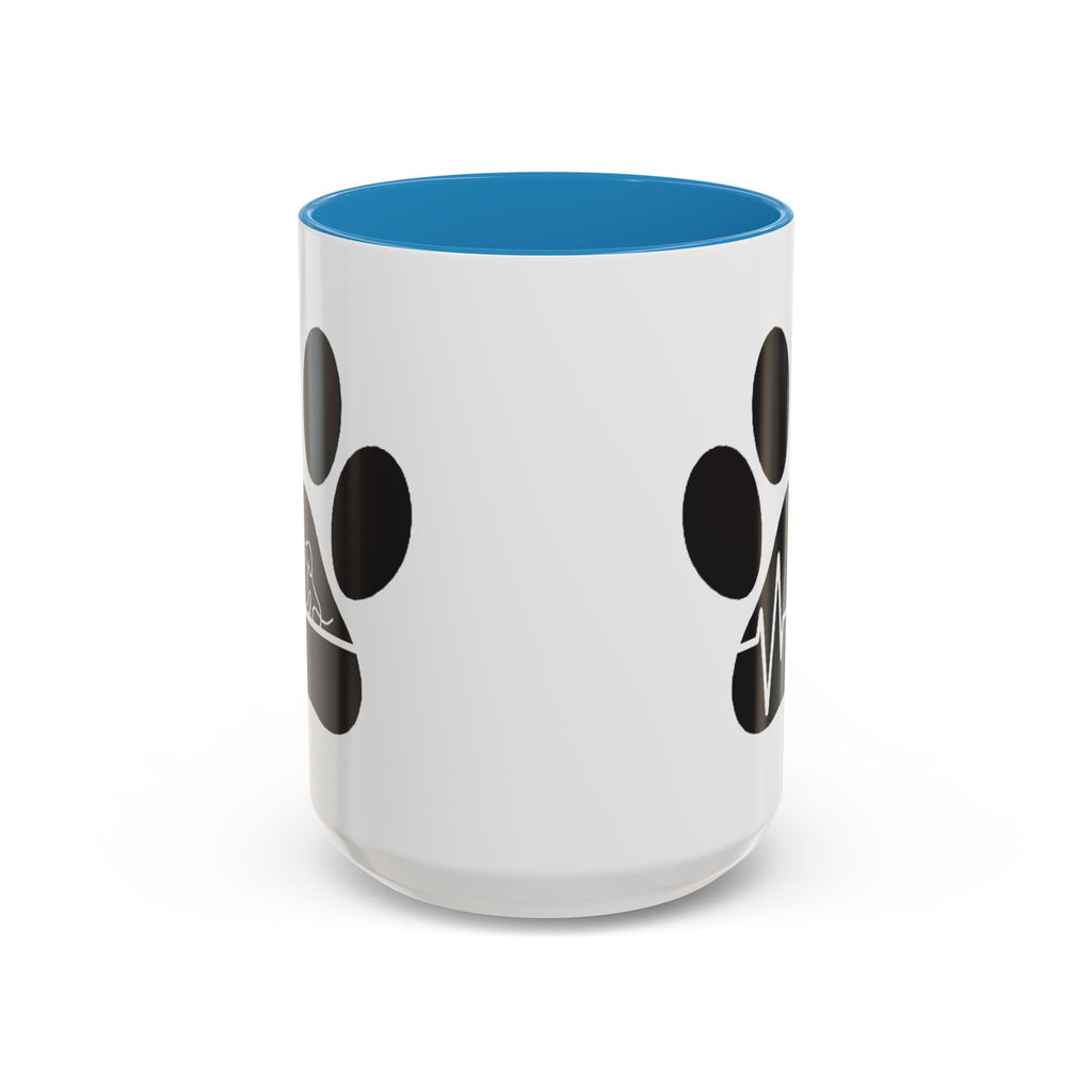 Dog Paw Heartbeat Coffee Mug — Pet Lover Accent Mug (11/15oz)