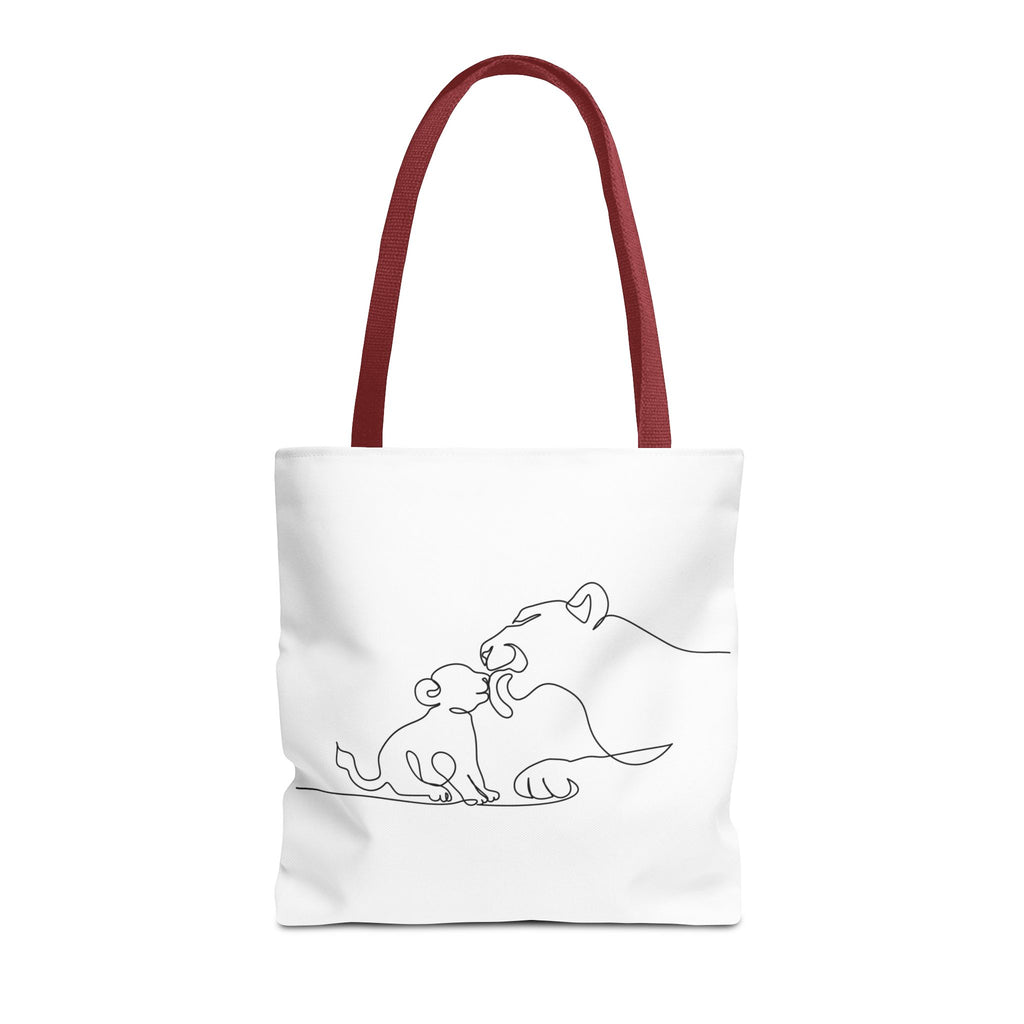 Lioness and Cub Tote Bag
