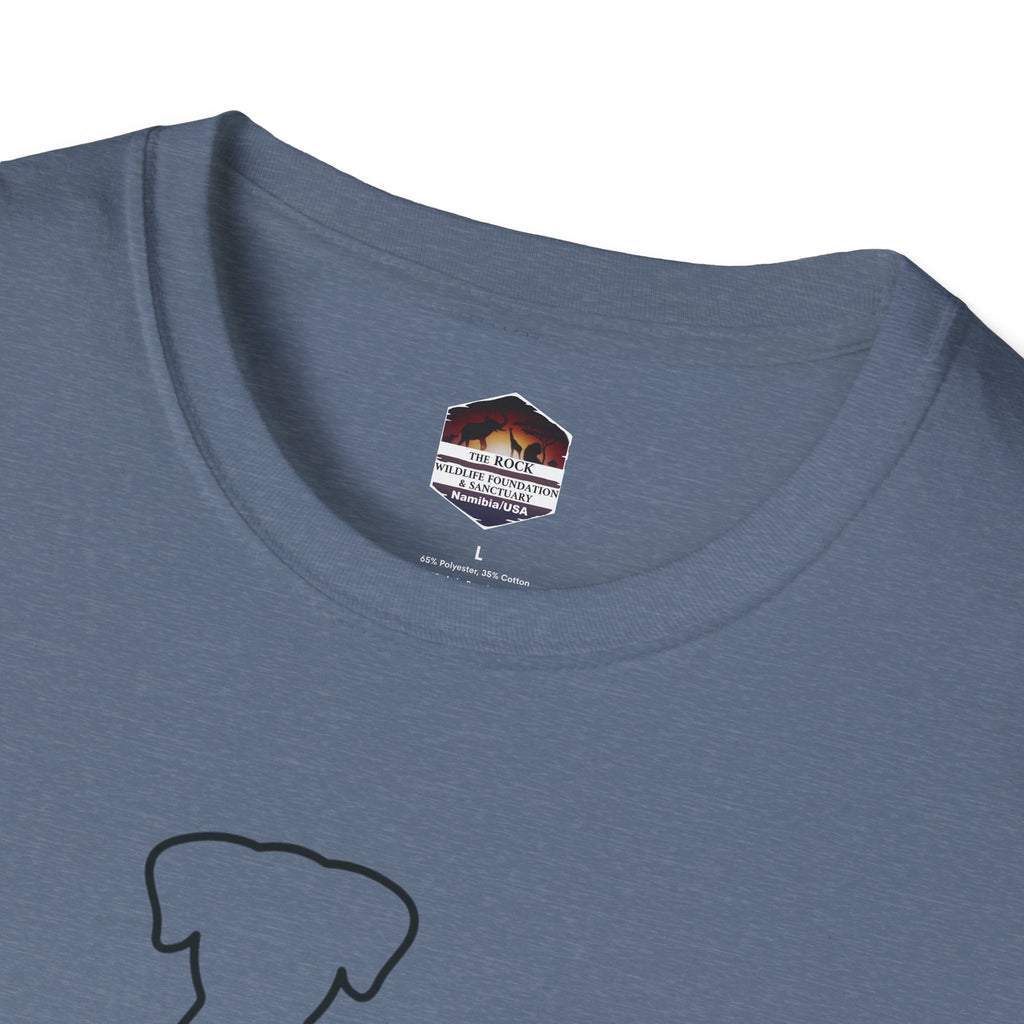 Dog and Cat Line Art T‑Shirt — Minimal Pet Silhouette Tee