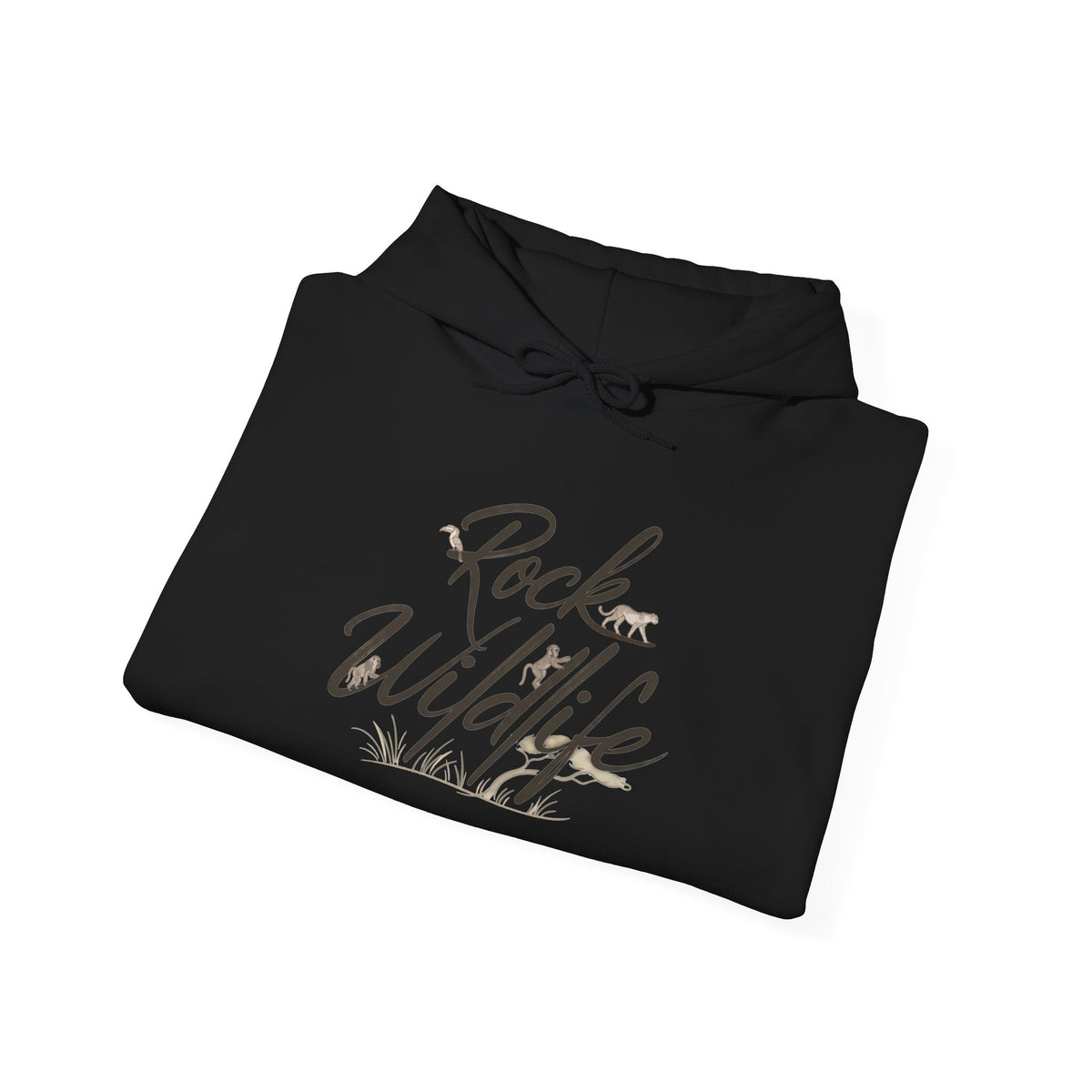 Hoodie - Rock Wildlife Script Pullover Hoodie