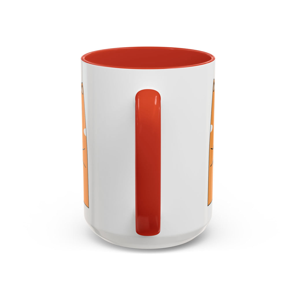 Sleepy Cat Accent Mug — 11/15oz Coffee Cup with Cat Design