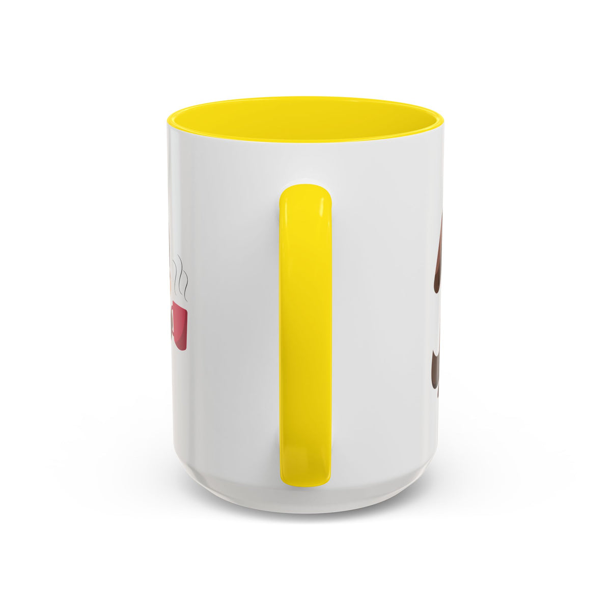 Cute Coffee Dog Mug — Adorable Puppy Holding Coffee Accent Mug (11/15 oz)
