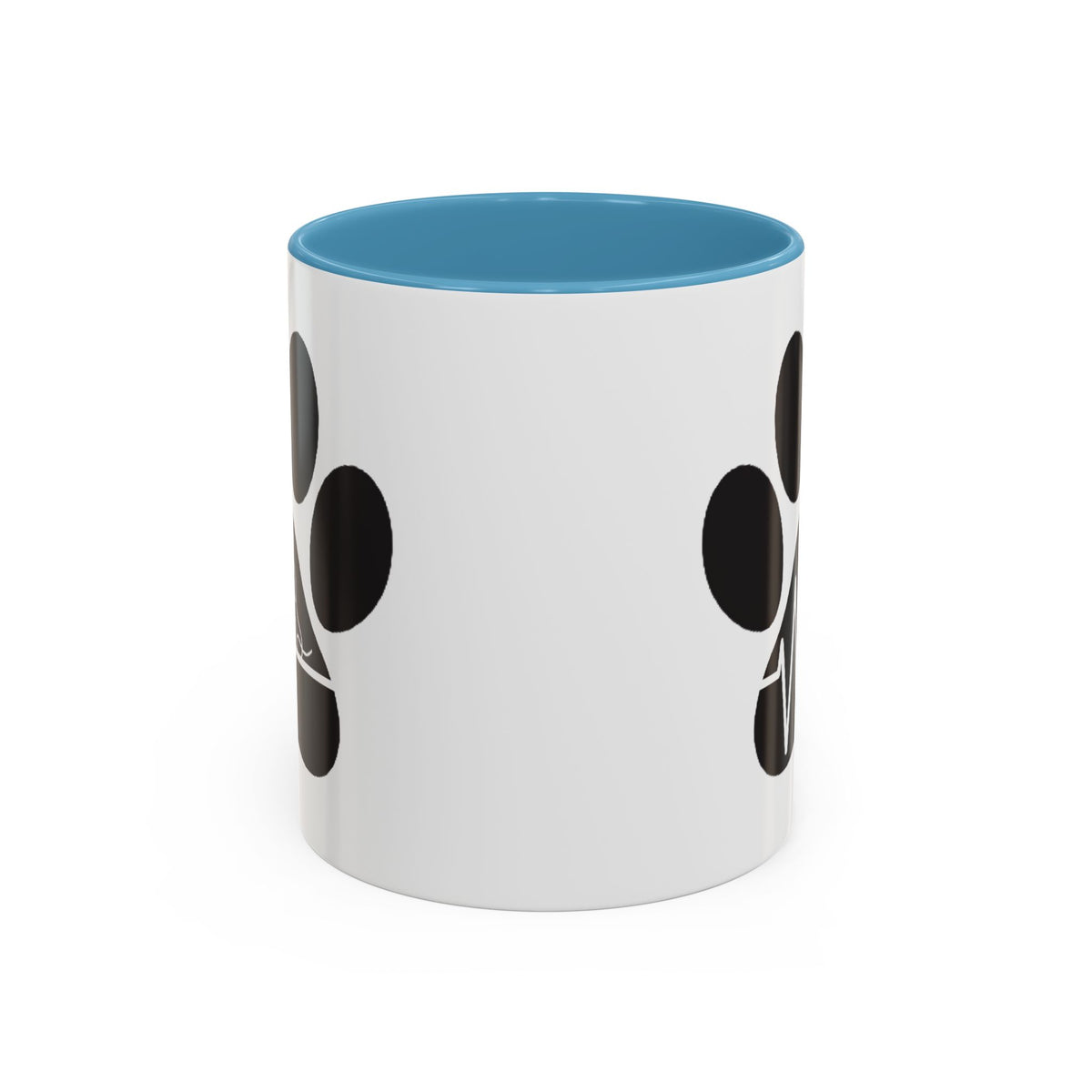 Dog Paw Heartbeat Coffee Mug — Pet Lover Accent Mug (11/15oz)