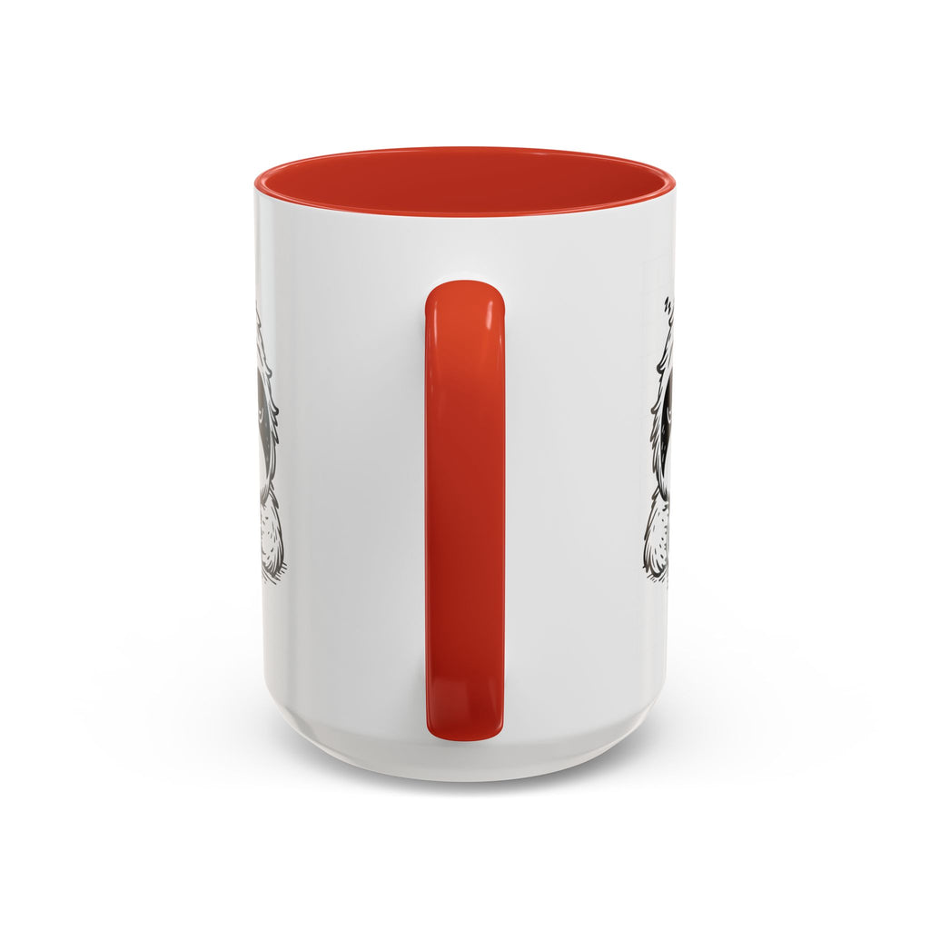 Cute Sloth Coffee Mug (Accent, 11/15oz) — Adorable Cartoon Sloth Holding Coffee Cup