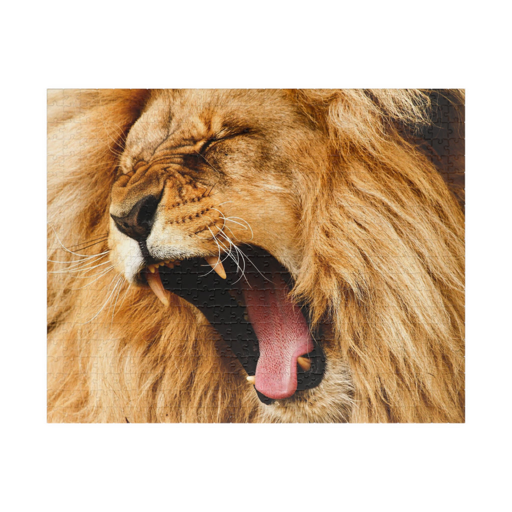 Roaring Lion Jigsaw Puzzle — Wildlife Puzzle for Adults & Kids (110/252/520/1014 pcs)