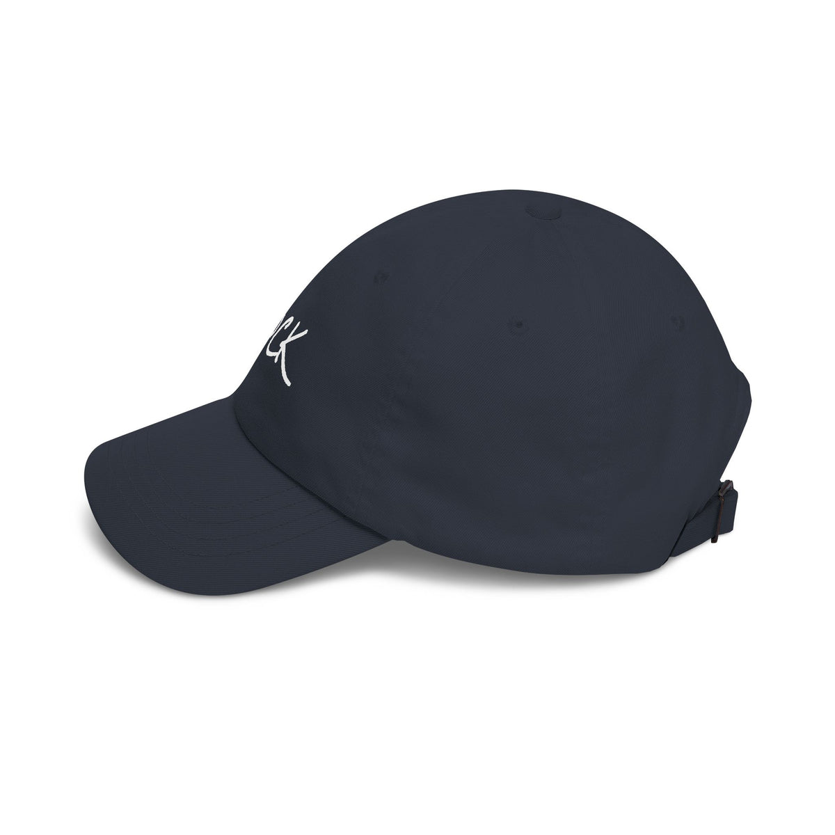 Rock Script Dad Cap — Casual Embroidered Baseball Hat