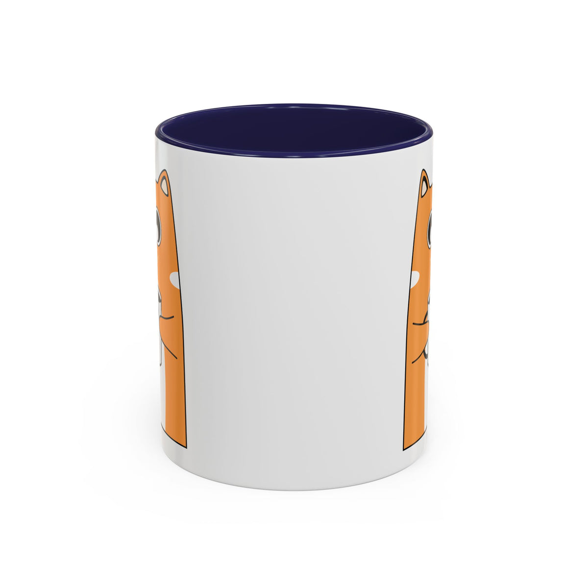 Sleepy Cat Accent Mug — 11/15oz Coffee Cup with Cat Design