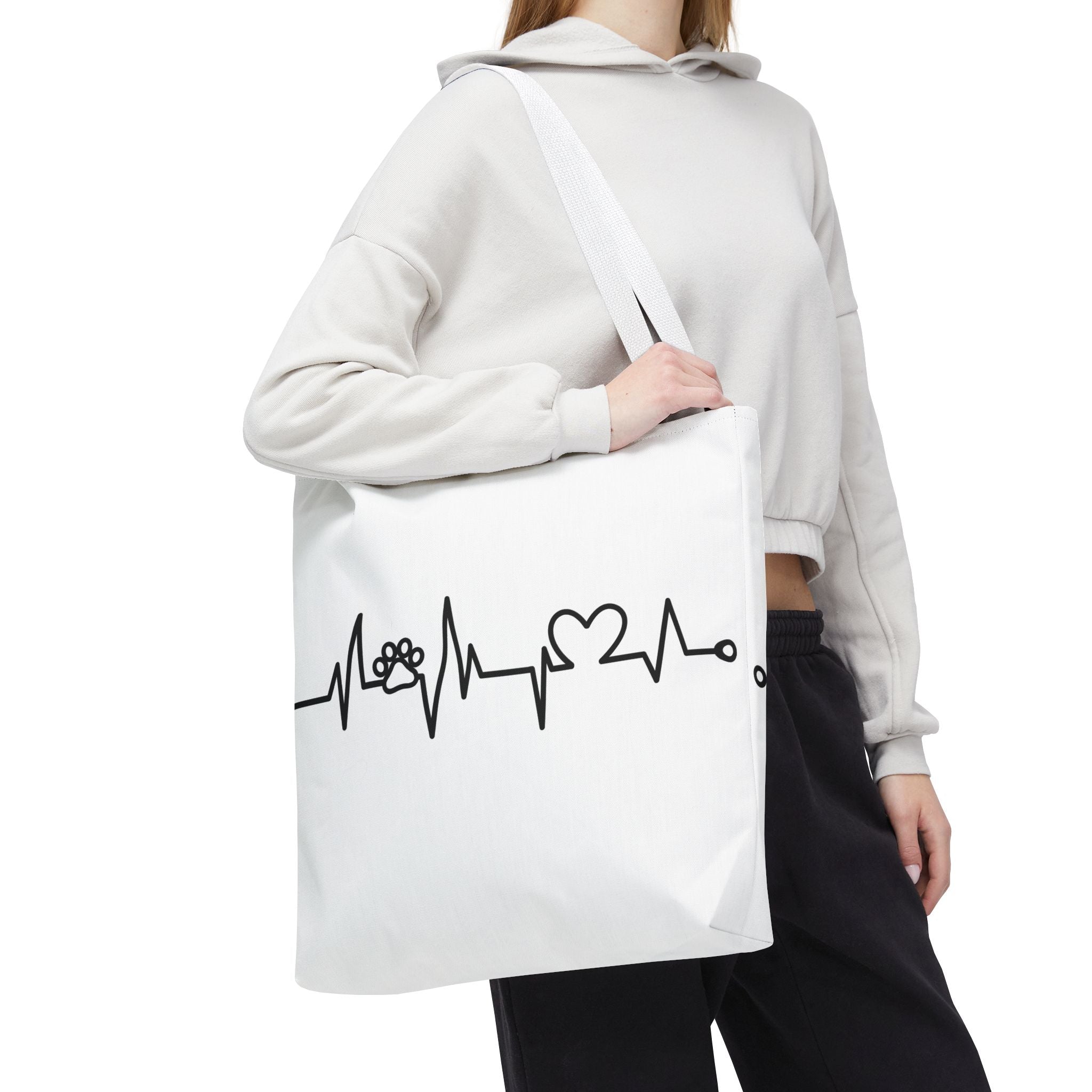 Animal ECG Tote Bag