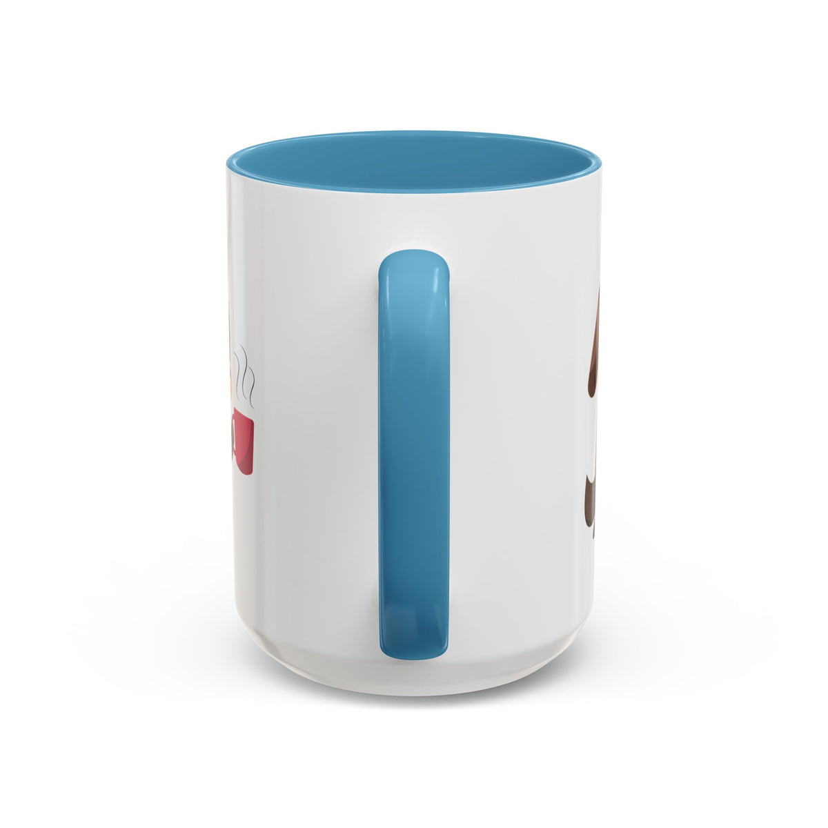 Cute Coffee Dog Mug — Adorable Puppy Holding Coffee Accent Mug (11/15 oz)