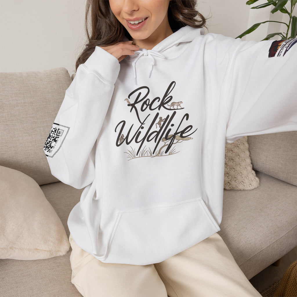 Hoodie - Rock Wildlife Script Pullover Hoodie
