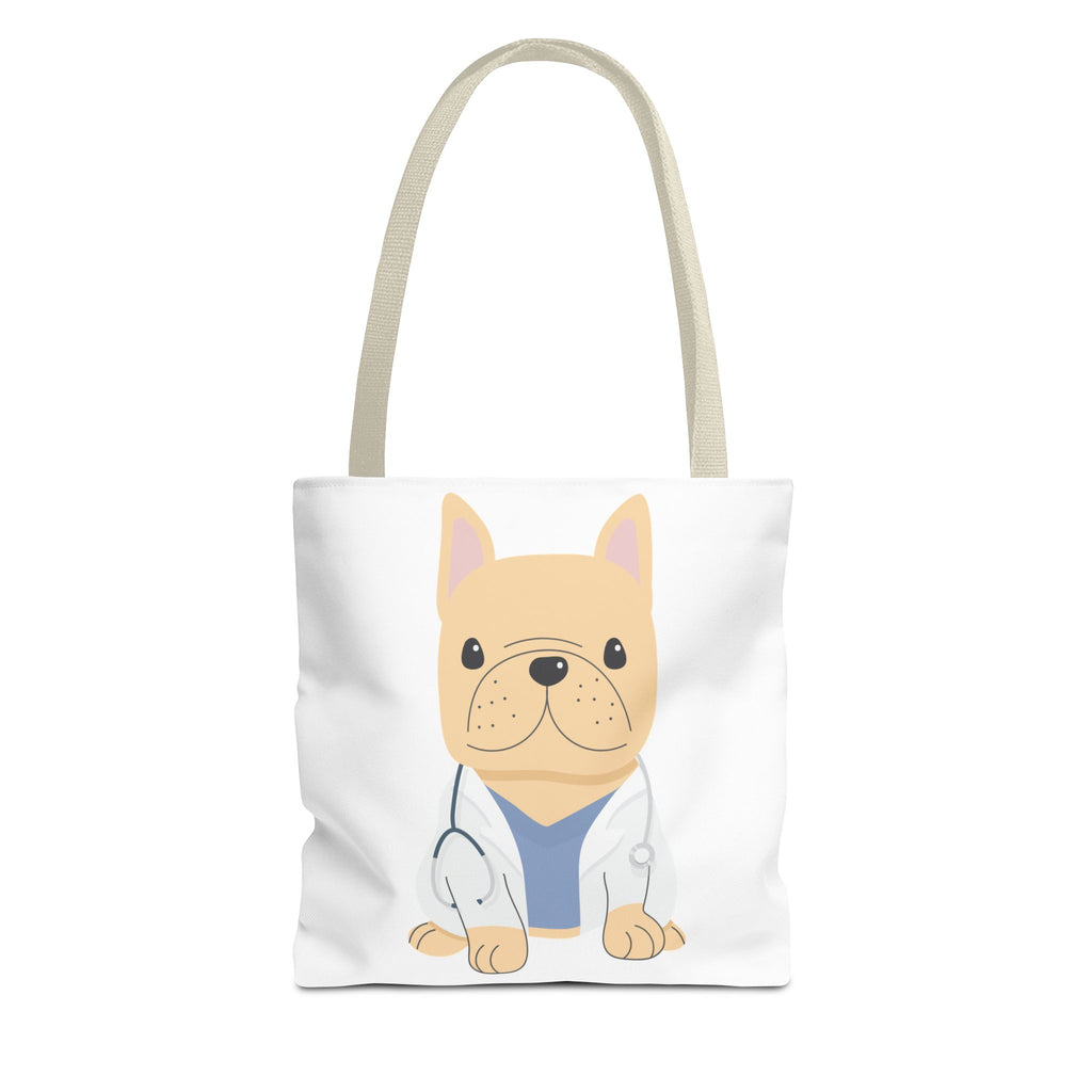 Doctor French Bulldog Tote Bag — Cute Vet Dogtor Canvas Tote