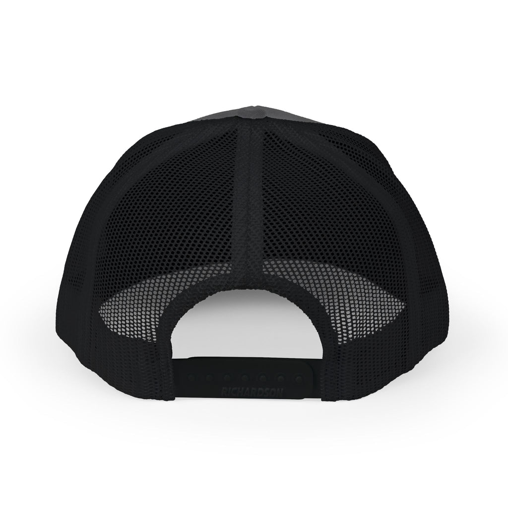 Rock Snapback Trucker Cap — White Mesh Baseball Hat