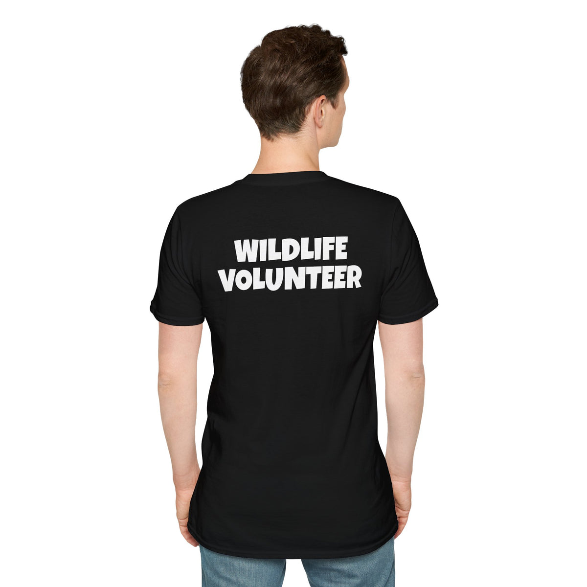 Wildlife Volunteer T-Shirt — Nature Rescue Pocket Logo Tee