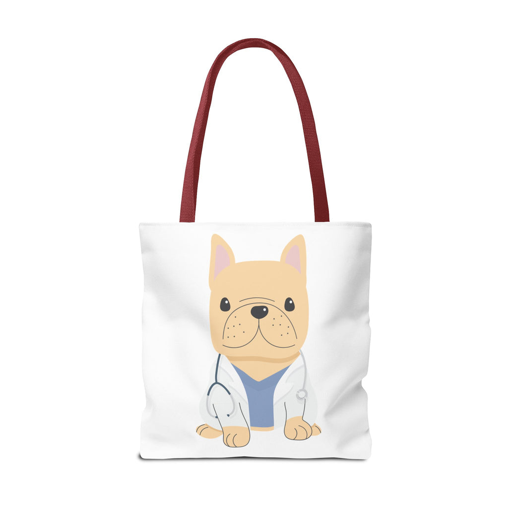 Doctor French Bulldog Tote Bag — Cute Vet Dogtor Canvas Tote