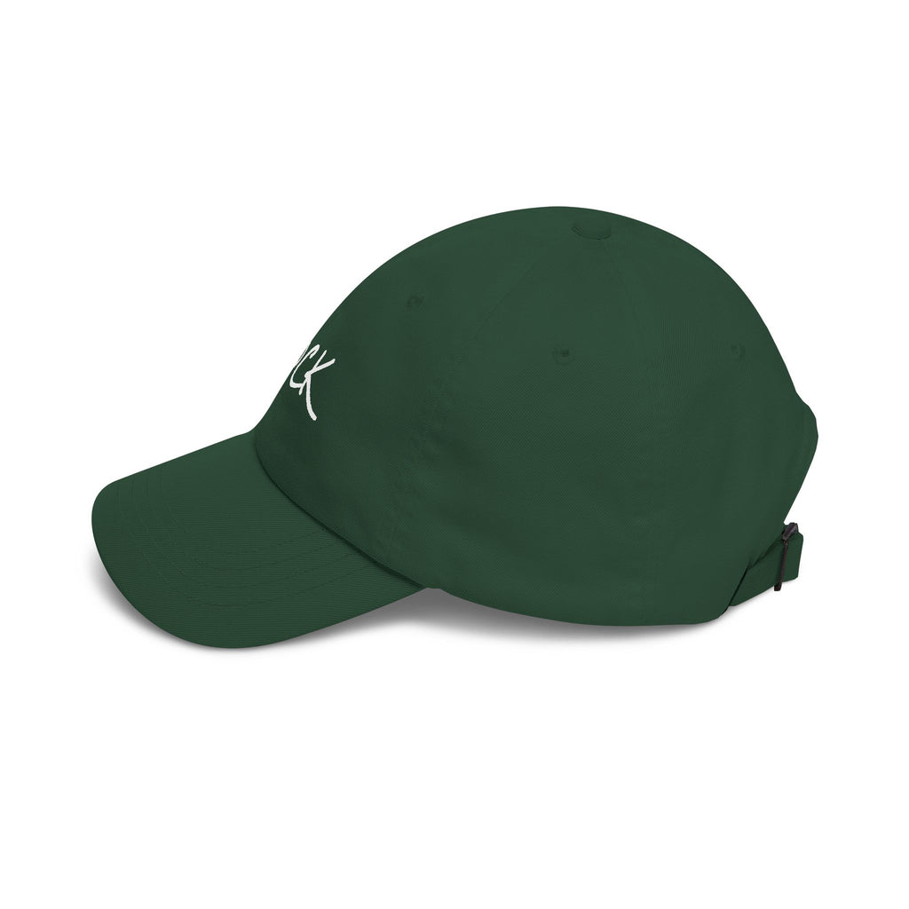 Rock Script Dad Cap — Casual Embroidered Baseball Hat
