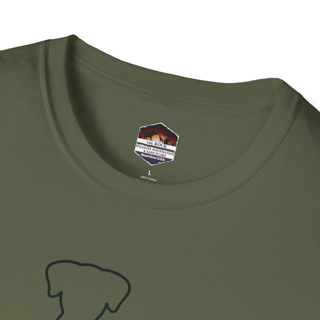 Dog and Cat Line Art T‑Shirt — Minimal Pet Silhouette Tee