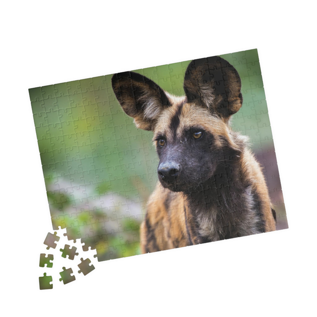 African Wild Dog Jigsaw Puzzle — Wildlife Photography Puzzle (110/252/520/1014 pcs)