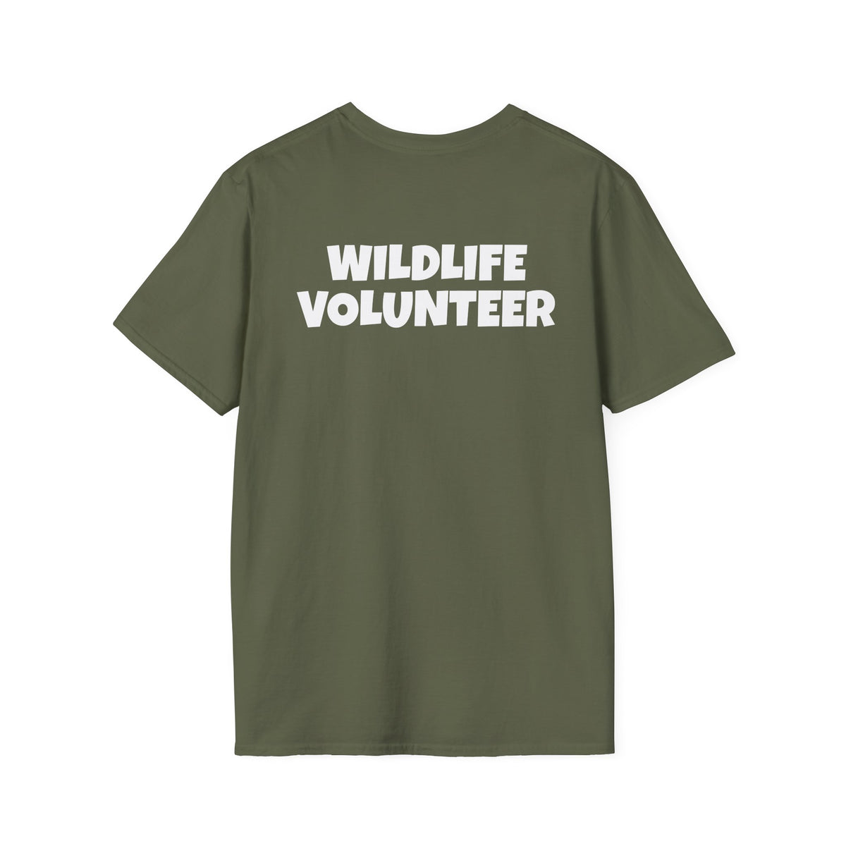 Wildlife Volunteer T-Shirt — Nature Rescue Pocket Logo Tee