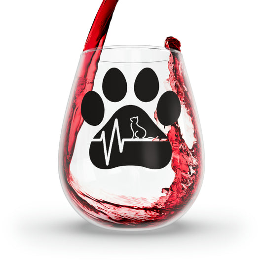 Cat Wine Glass