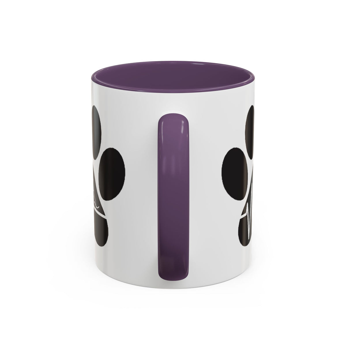 Dog Paw Heartbeat Coffee Mug — Pet Lover Accent Mug (11/15oz)