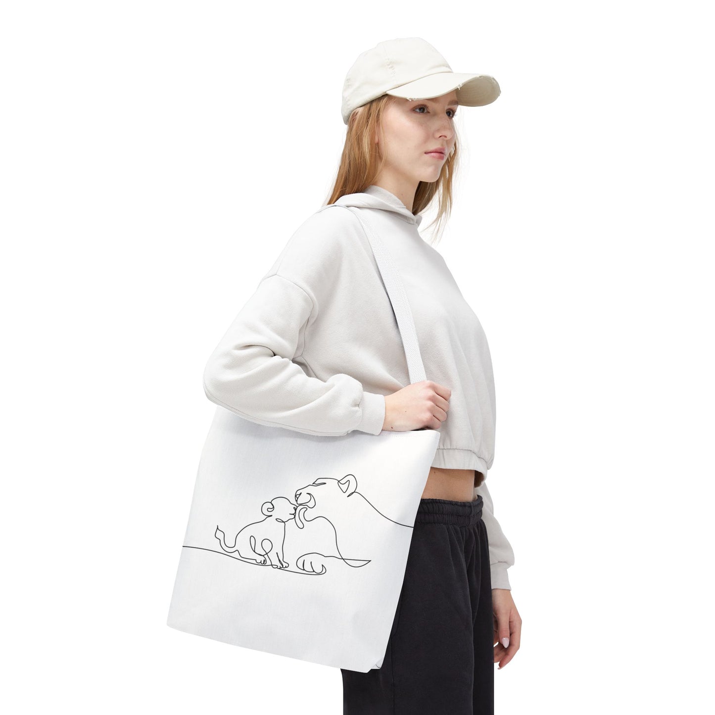 Lioness and Cub Tote Bag