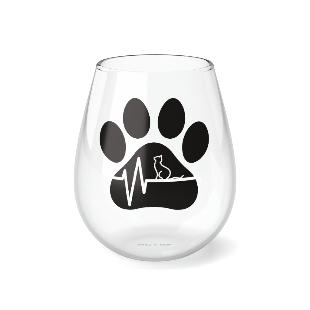 Cat Wine Glass