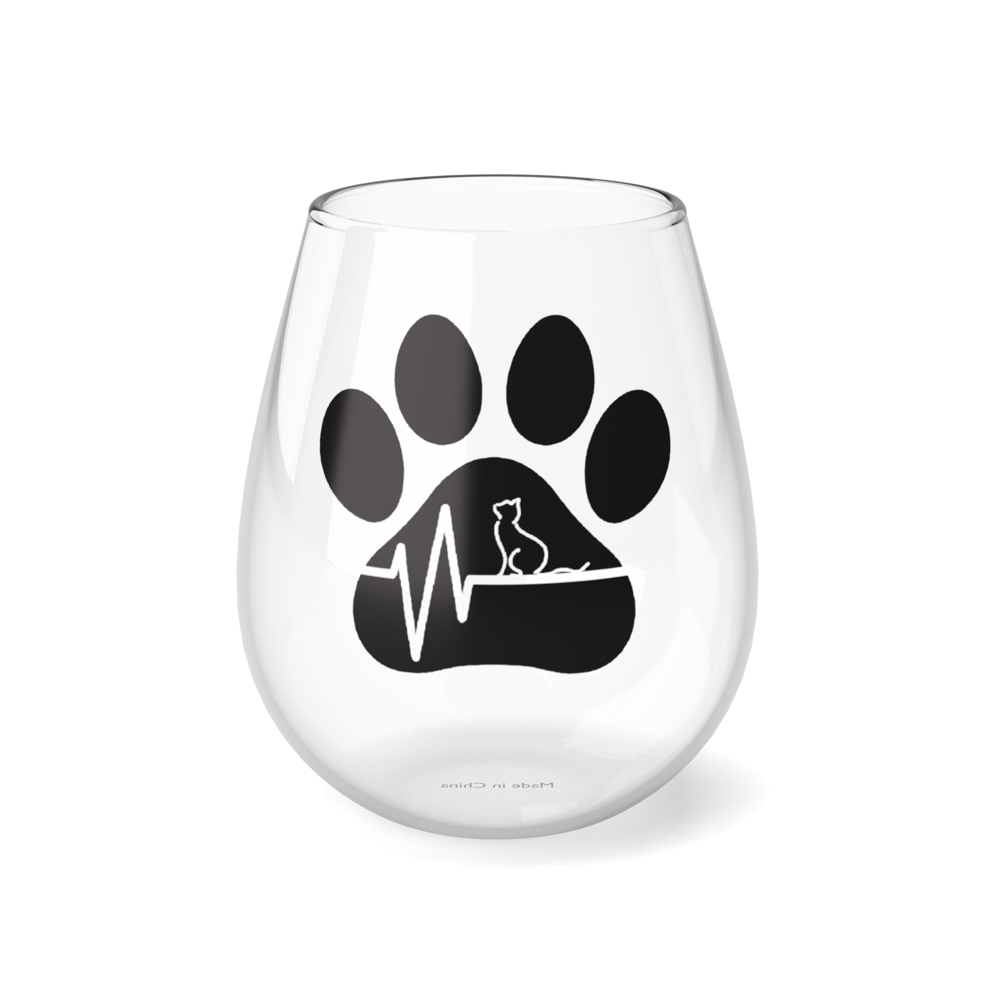 Cat Wine Glass