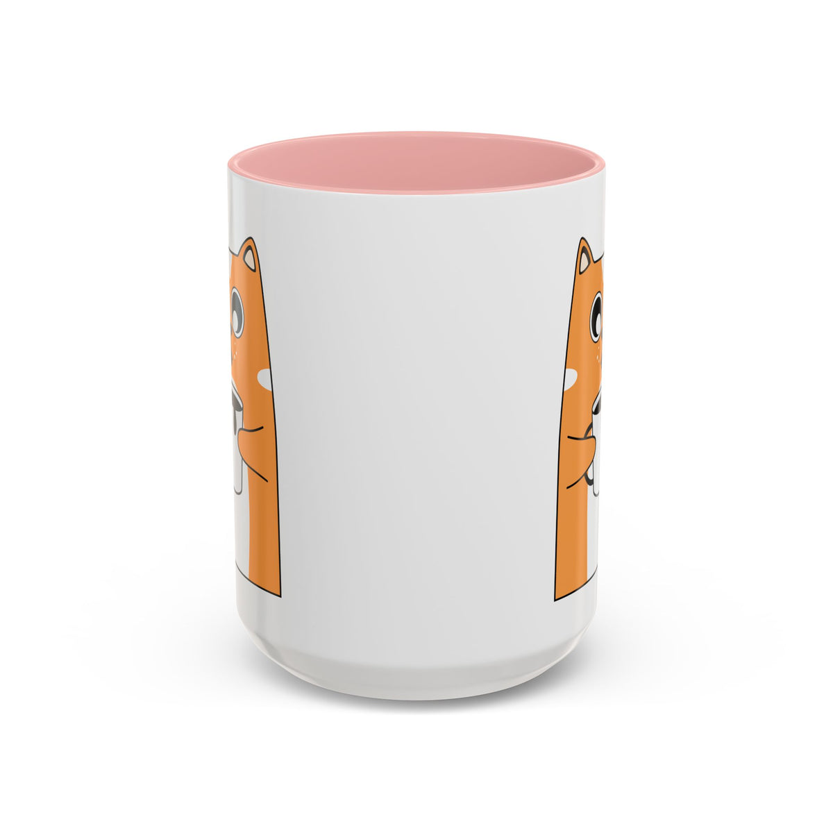 Sleepy Cat Accent Mug — 11/15oz Coffee Cup with Cat Design