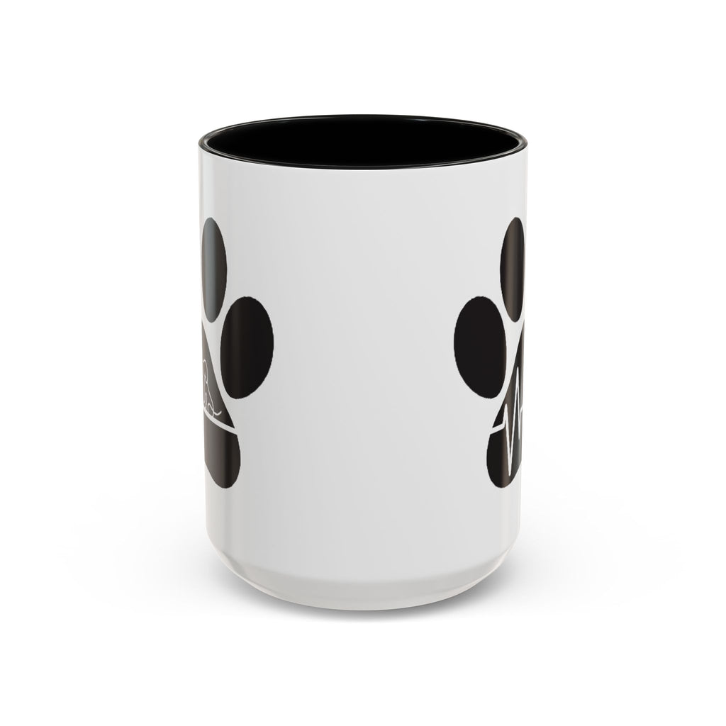 Dog Paw Heartbeat Coffee Mug — Pet Lover Accent Mug (11/15oz)