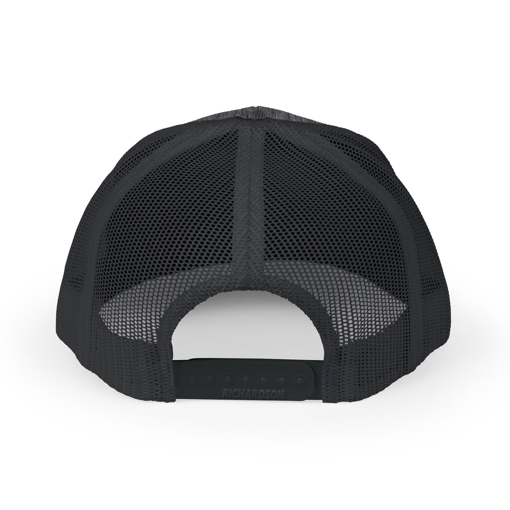 Rock Snapback Trucker Cap — White Mesh Baseball Hat