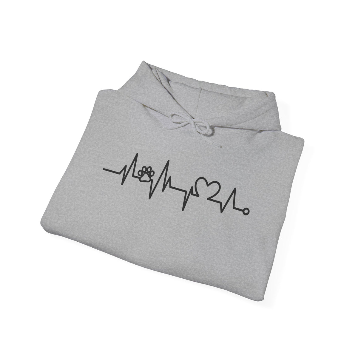 Nurse Heartbeat Hoodie – EKG Pulse with Stethoscope & Heart Graphic