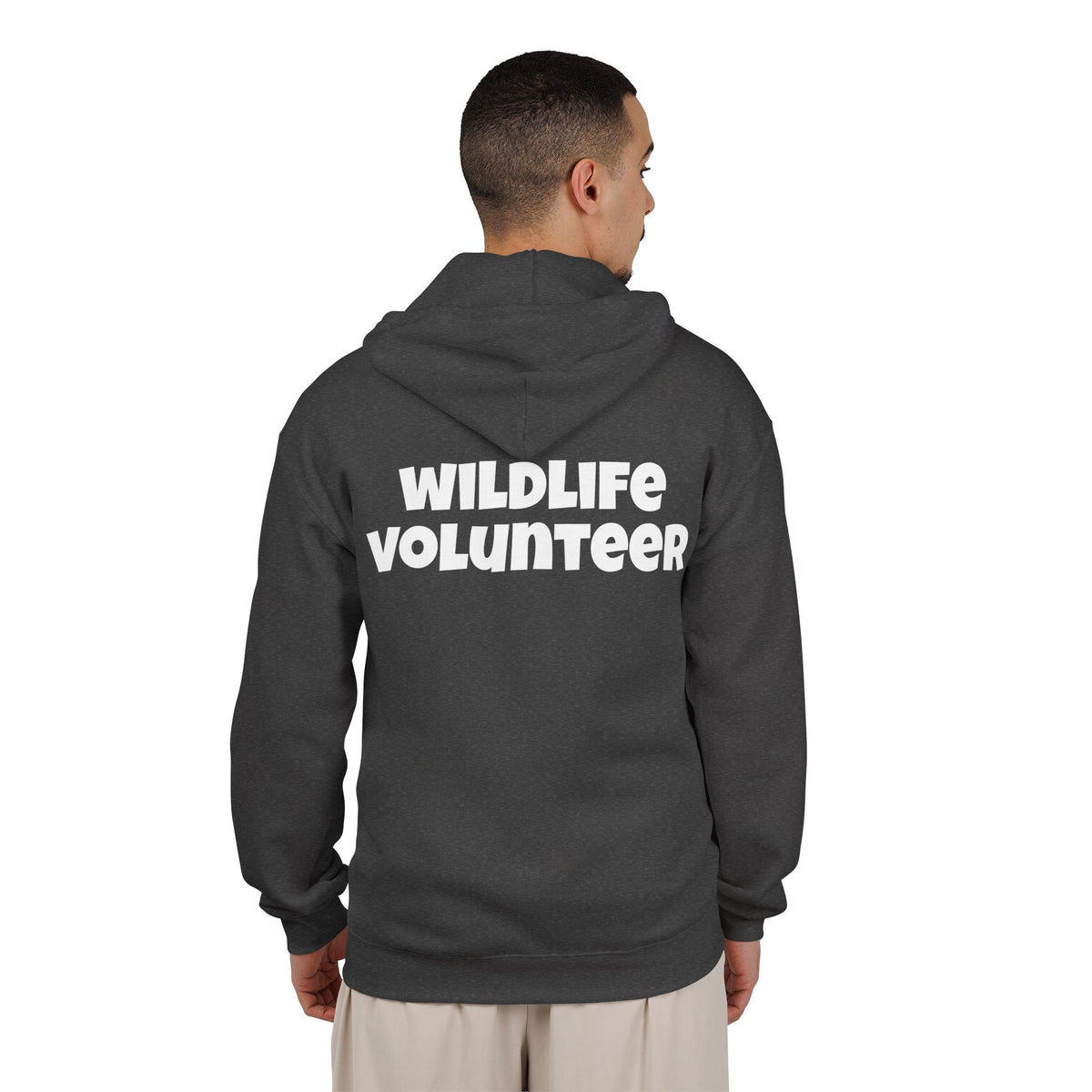 Wildlife Volunteer Zip Hoodie — Animal Rescue Crew Full-Zip Sweatshirt