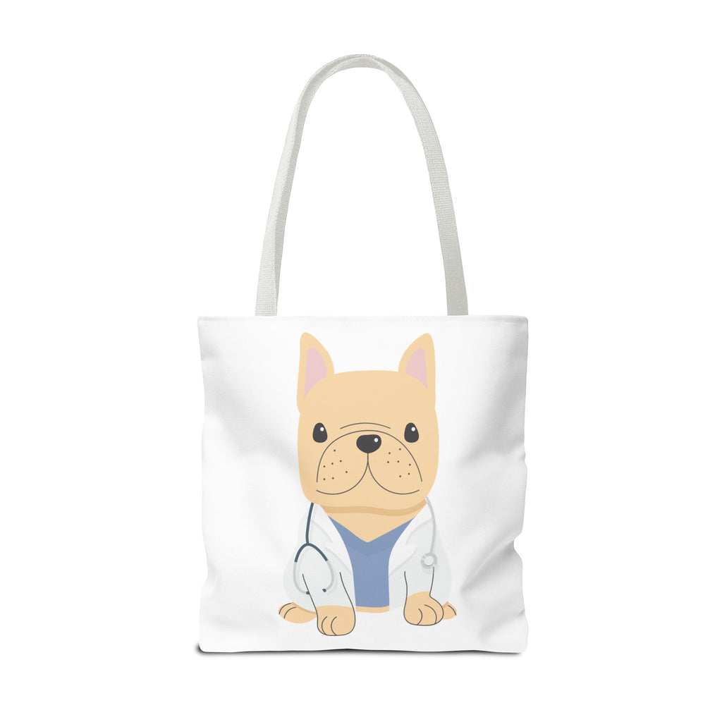 Doctor French Bulldog Tote Bag — Cute Vet Dogtor Canvas Tote