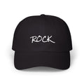 Rock Script Dad Cap — Casual Embroidered Baseball Hat