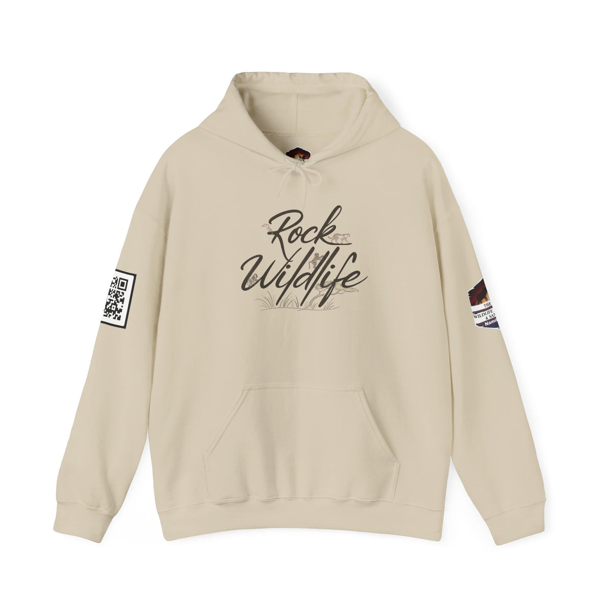 Hoodie - Rock Wildlife Script Pullover Hoodie