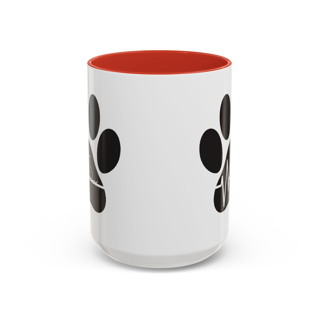 Cat Paw Heartbeat Coffee Mug — Pet Lover Accent Mug (11/15oz)