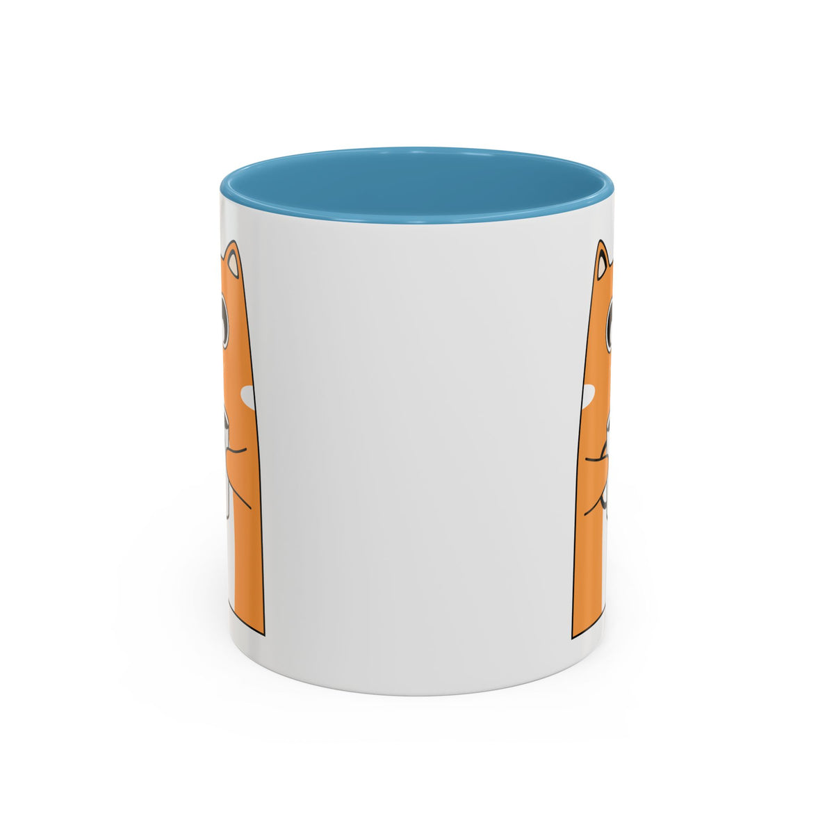 Sleepy Cat Accent Mug — 11/15oz Coffee Cup with Cat Design