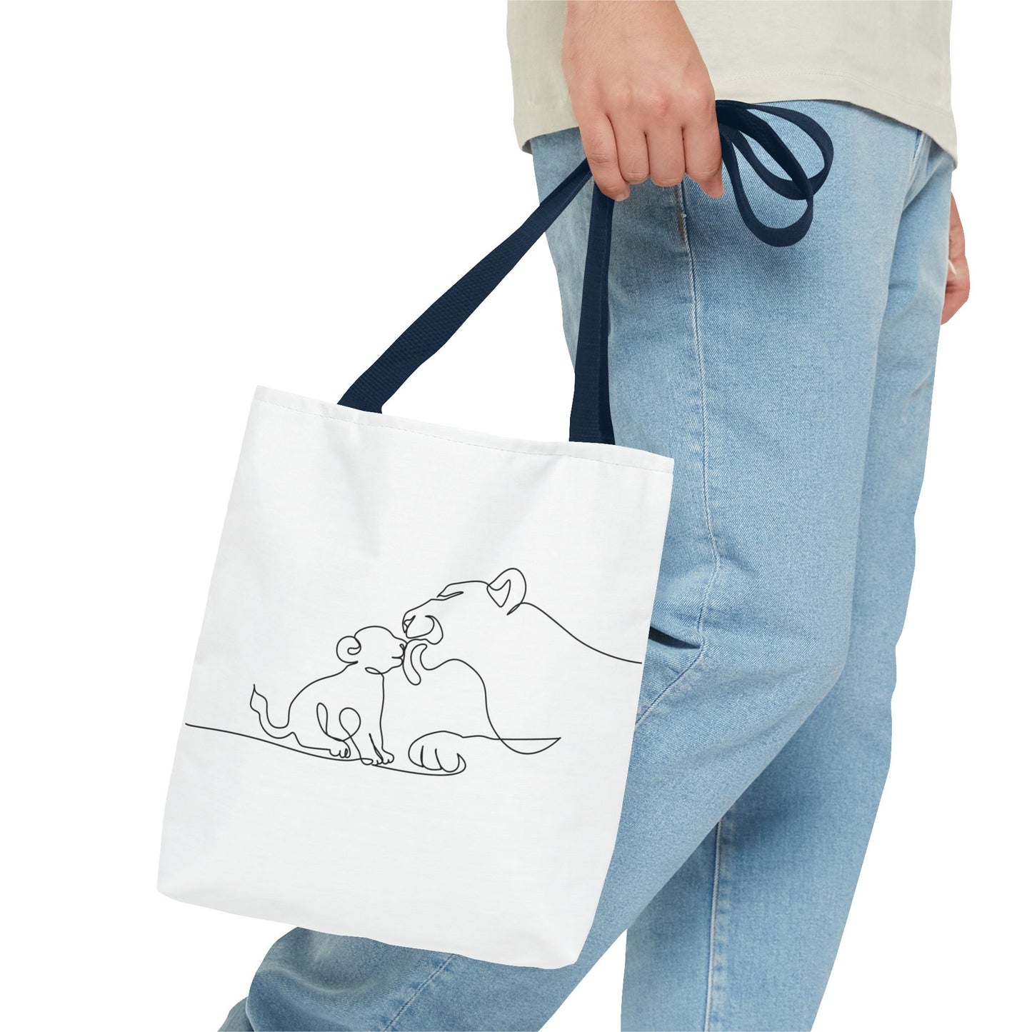 Lioness and Cub Tote Bag