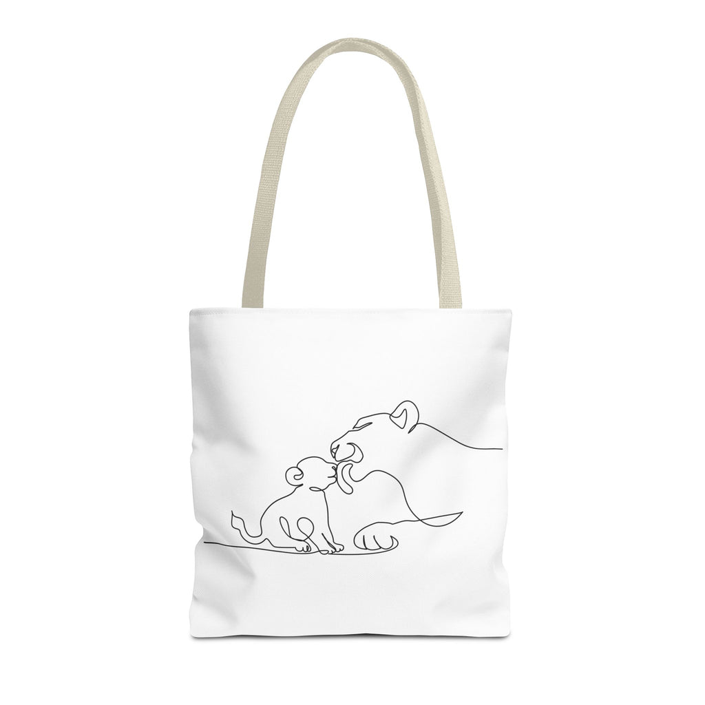 Lioness and Cub Tote Bag
