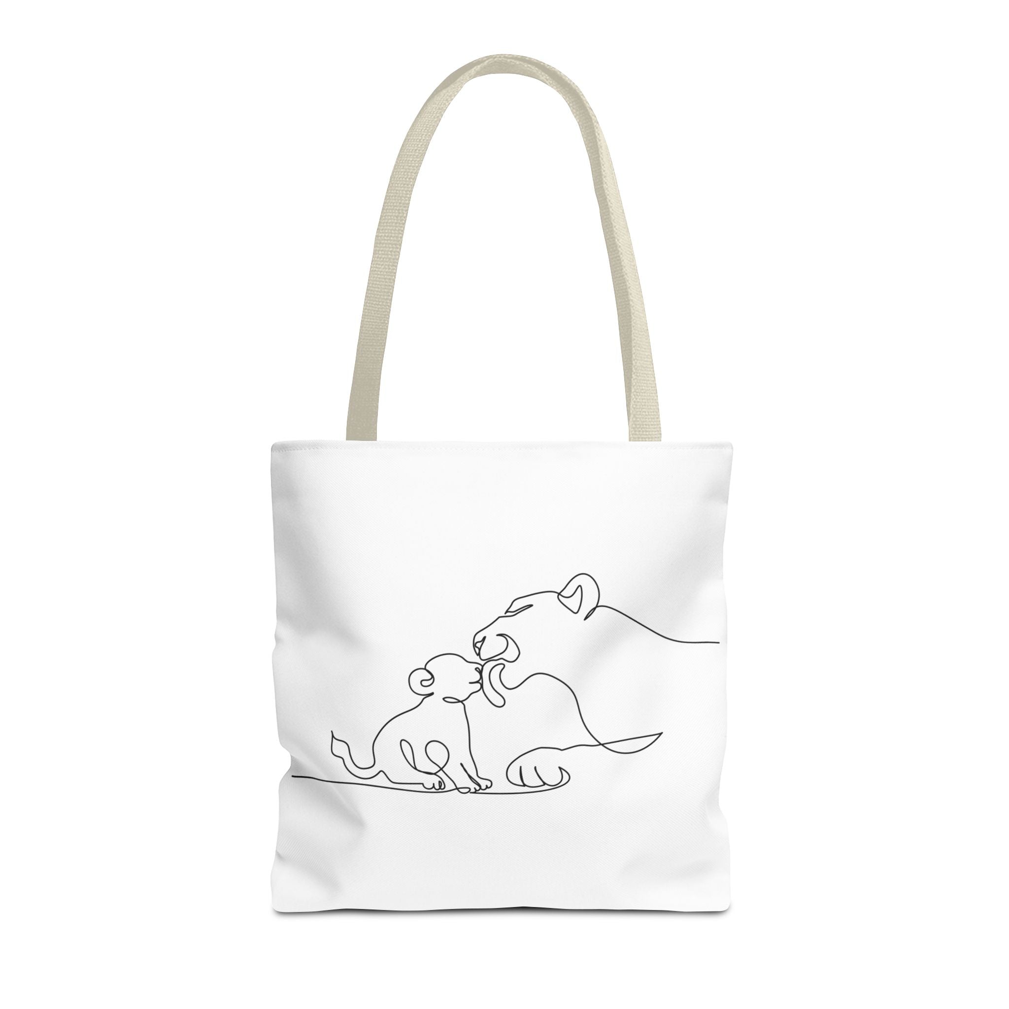 Lioness and Cub Tote Bag