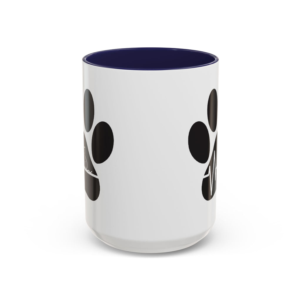 Cat Paw Heartbeat Coffee Mug — Pet Lover Accent Mug (11/15oz)